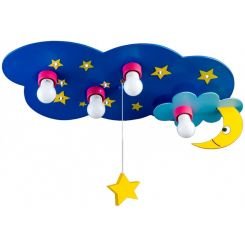 Люстра Crystal Lux Sky/PL4 blu