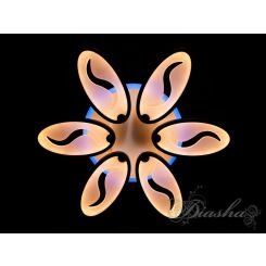 Сверхъяркая светодиодная люстра с цветной подсветкой Diasha 1673S-6BKLED